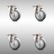 Service Caster 4 Inch 316SS Thermoplastic Rubber Wheel Swivel Top Plate Caster Set SCC SCC-SS31620S414-TPRB-4 - alternate 1